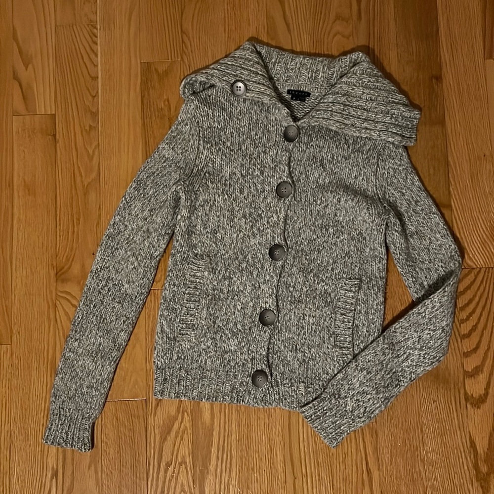 Theory grey cardigan